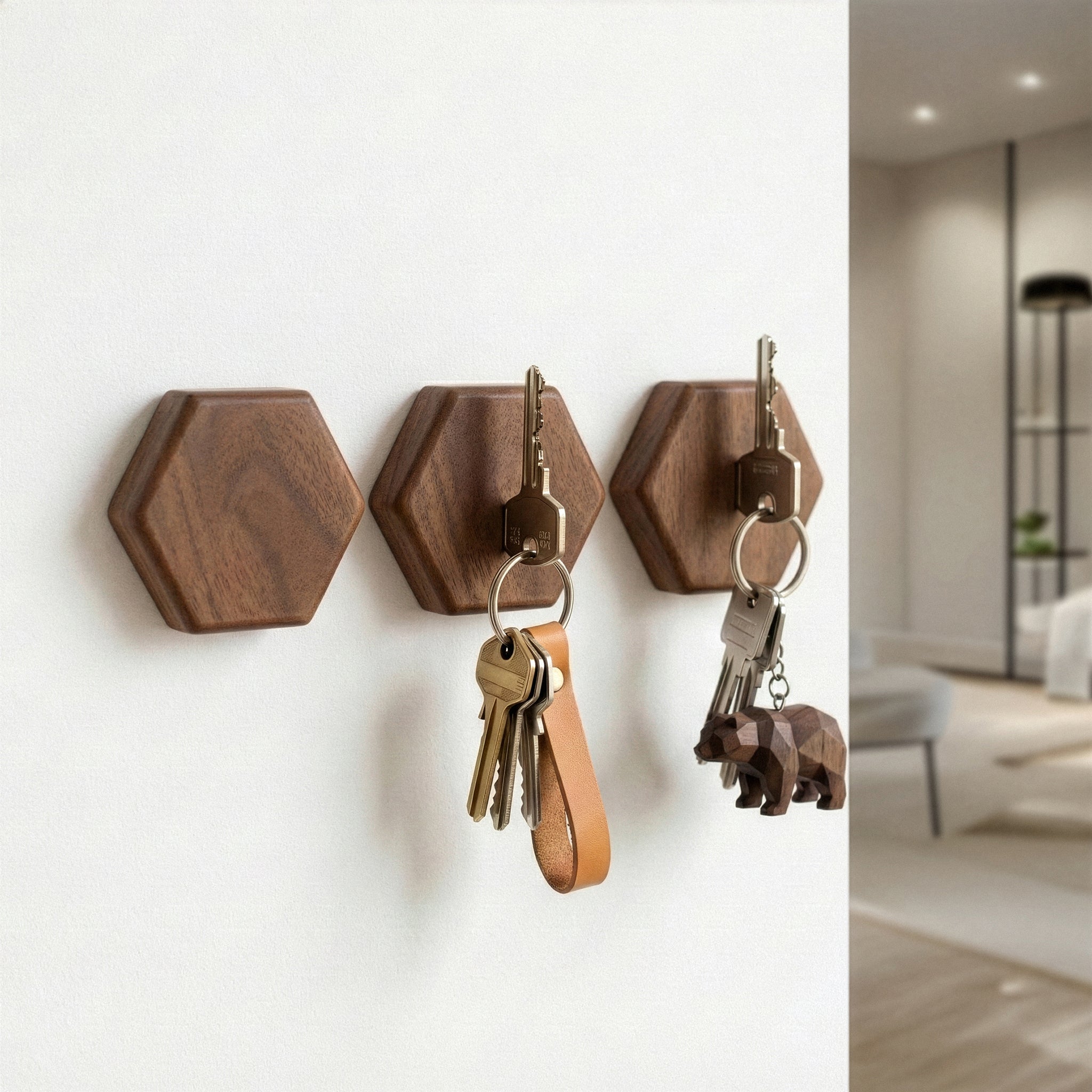 Hexa - Handgemaakte Sleutelhouder